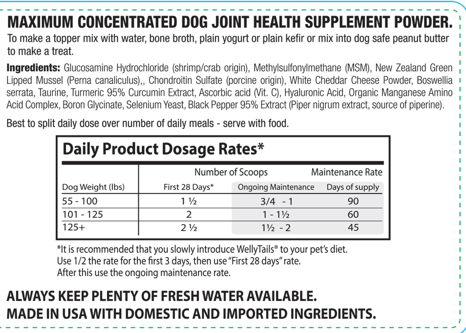 7 Way Hip &amp; Joint MAXIMUM  Dog Joint Supplement  Made in USA