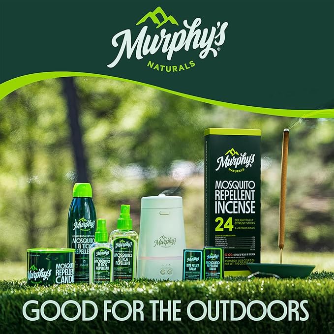 Murphy’s Naturals Mosquito &amp; Tick Repellent, Plant-Based DEET-Free Spray, Outdoor Essentials Kit 3-Pack, 1x4-ounce + 2x2-ounce Pumps, Limited Edition