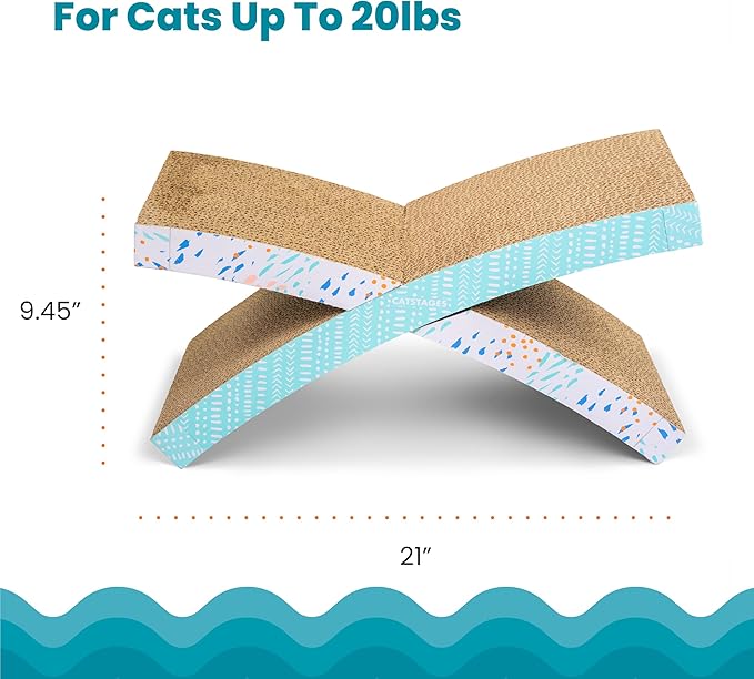 Catstages Easy Life Hammock Cat Lounger &amp; Scratcher – Elevated Scratcher &amp; Resting Spot for Cats, Comfortable &amp; Multifunctional Design
