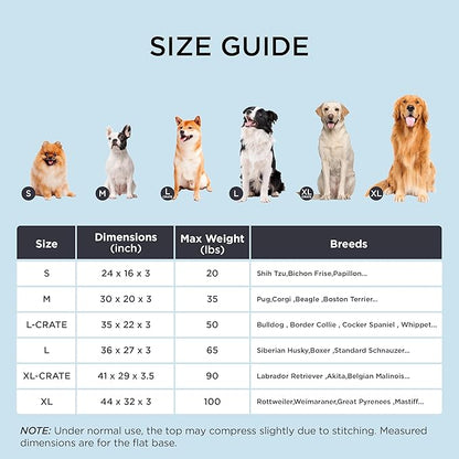 Bedsure Cooling Dog Bed for Small Dogs - Orthopedic Flat Puppy Beds with Removable Washable Cover, Egg Crate Foam Pet Mat, Suitable for Pet Up to 20 lbs