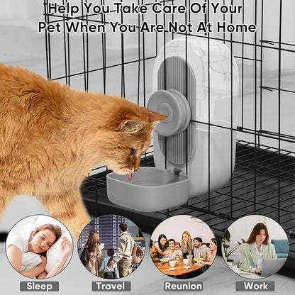 28oz Hanging Automatic Water Dispenser，Rabbit Water Bottle,Bunny Guinea Pig Ferret Water Bowl for Cage,Suitable for Small Animal Puppies(Cage Grid Spacing Over 1.2&