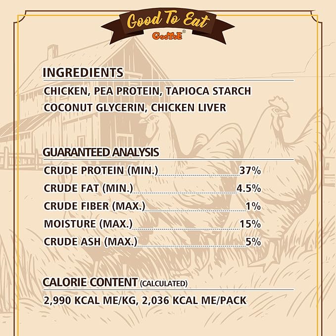 Gootoe Chicken Dog Treats – Chicken Sticks with Chicken Liver 1.5 lb – All Natural, Grain-Free, Low Fat, Premium Training Chews, Healthy &amp; Easily Digestible
