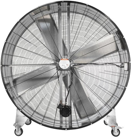 Maxx Air 60 Inch High Velocity Industrial Belt Drive Drum Fan | Heavy Duty Barrel Fan with Durable Rolled Steel Housing | Commercial, Garage, Workshop, or Warehouse Use | 19,000 CFM