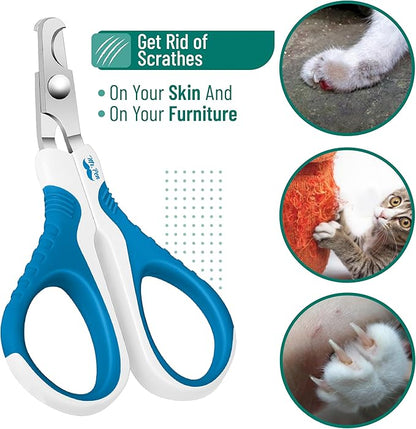 Mr. Pen Cat Nail Trimmer - Blue &amp; White, Cat &amp; Kitten Nail Clipper, Pet Claw Trimmer for Small Dogs
