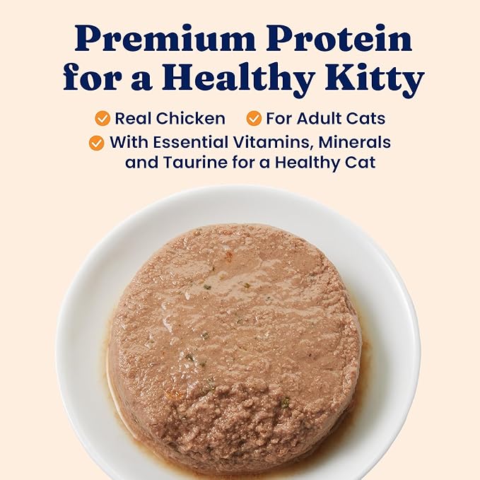 Solid Gold Wet Food Pate Flavorful Feast - 3 Count Sample Pack - Canned Cat Food Made with Real Chicken - Grain Free for Sensitive Stomach &amp; Healthy Living