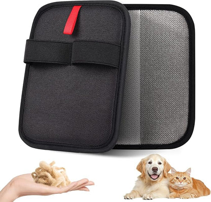 Pet Hair Remover, Electrostatic Pet Hair Removal Gloves, Reusable Cat &amp; Dog Hair Remover for Couch, Furniture, Carpet, Curtain, Upgraded Animal Fur Removal Tool, Cat Grooming Gloves-2 PCS