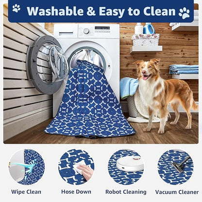 LOOBANI Reusable Pee Pads for Dogs: 2 Pack 36"x 41" Super Absorbent Washable Puppy Pads Non-Slip Whelping Pad Dog Playpen Mat, Waterproof &amp; Leakproof Dog Training Pads for Floor, Crate, Potty