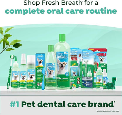 TropiClean Oral Care Brushing Gel for Dogs &amp; Cats| Dog Toothpaste | Pet Dental Gel | Dog Teeth Cleaning Use with Pet Toothbrush | 2 oz