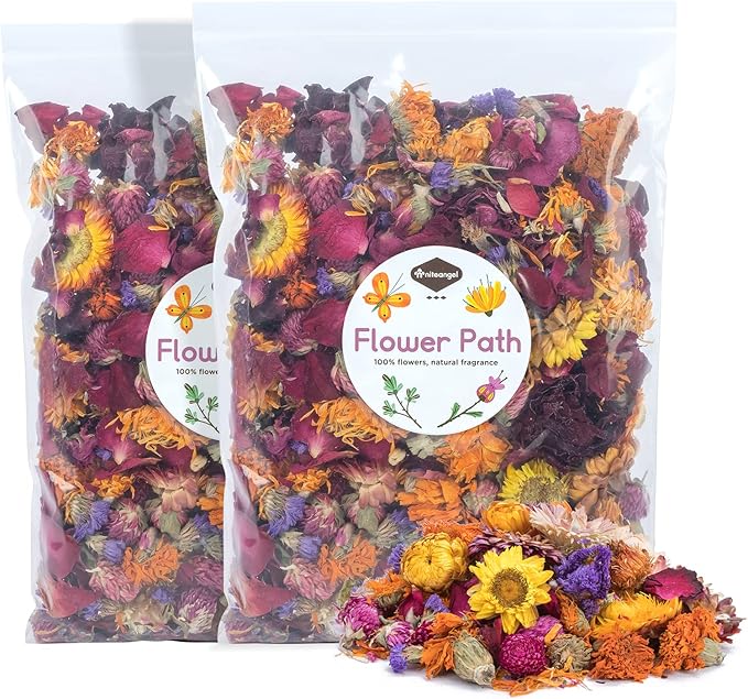 Niteangel Natural &amp; Soft Hamster Bedding Mate Small Animal Habitat Decor for Syrian Dwarf Hamsters Gerbils Mice Degus Bunny or Other Small-Sized Pet (Flowers Scent Path)