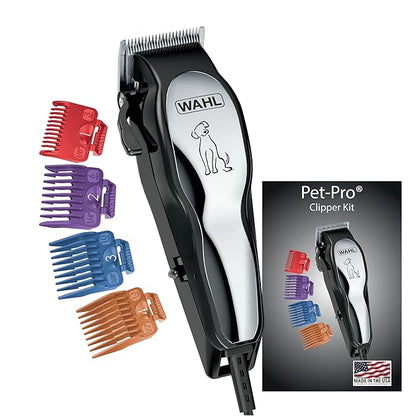 Wahl USA Clipper Pet-Pro Dog Grooming Kit - Electric Corded Dog Clipper for Dogs &amp; Cats with Fine &amp; Medium Coats - Model 9281-210
