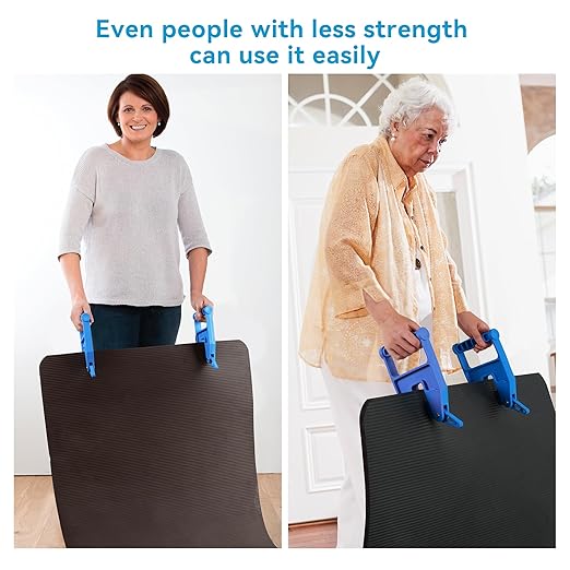 Pair of Mat Movers Tool - Mat Grippers - Heavy Duty Stall Mat Handlers for Horse Mat, Gym Mat, Trailer Mat &amp; Rubber Mats -Ergonomic Mat Puller Perfect for Barn &amp; Home, Durable and Save Time