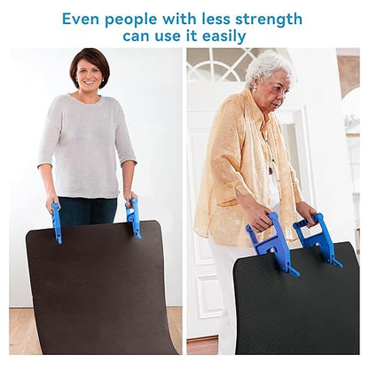 Pair of Mat Movers Tool - Mat Grippers - Heavy Duty Stall Mat Handlers for Horse Mat, Gym Mat, Trailer Mat &amp; Rubber Mats -Ergonomic Mat Puller Perfect for Barn &amp; Home, Durable and Save Time