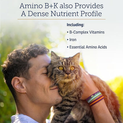 Rx Vitamins Amino B+K - Cat Vitamin B &amp; Potassium Supplement for Cats - with Amino Acids Taurine &amp; Lysine - Aids in Cat Kidney Support &amp; Immune Support for Cats - Liver &amp; Bacon 4oz