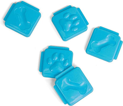 Outward Hound Nina Ottosson Nina Ottosson Extra Tiles for Dog Puzzles Challenge Slider &amp; Multipuzzle - 5 Pack, Blue