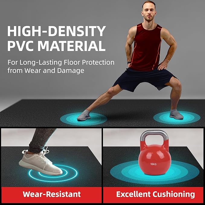 Extra Large Exercise Mat, 10&