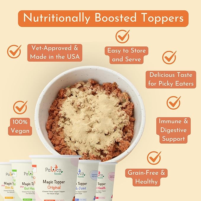 PawCo Magic Topper Variety Pack - Dog Food Topper for Picky Eaters, Grain-Free Meal Enhancer, Supports Immune &amp; Digestive Health, 800g