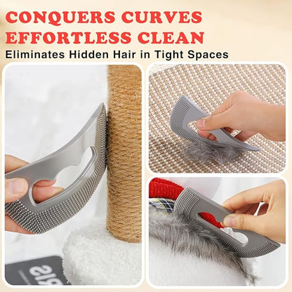 Pet Hair Removal Glove, 2 Pcs New Upgrade Electrostatic Gloves Pet Hair, Remover Grooming Glove for Cat &amp; Dog Hair Remover for Couch, Furniture, Curtain