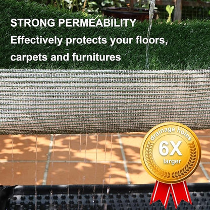 Dog Grass Mat, Synthetic Turf for Indoor/Outdoor Puppy Potty Training Durable, Drainable &amp; Easy-Clean Pet Bathroom Mat for Small to Large Dogs Grass Only (34.6"x22.5")