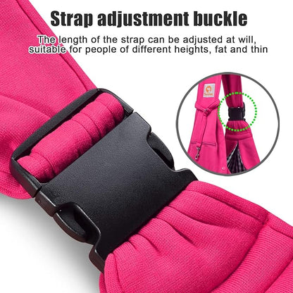 TOMKAS Dog Sling Carrier for Small Dogs Puppy Carrier for Small Dogs (Rose red, Adjustable Strap for 3-10 lbs &amp; Zipper Pocket)