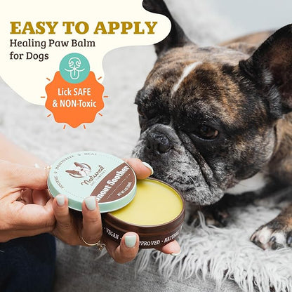 Natural Dog Company Snout Soother Dog Nose Balm, 4 oz. Tin, Dog Balm for Paws and Nose, Moisturizes &amp; Soothes Dry Cracked Noses, Plant Based Nose Cream for Dogs