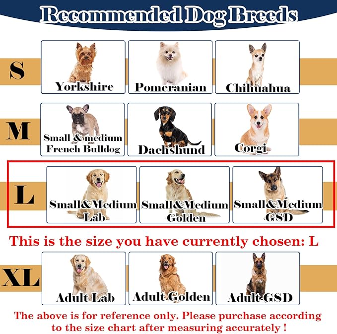 Hard &amp; Heavy Plastic Dog Cone Collar Alternative for Lab Golden GSD (Small&amp;Medium Sized) After Surgery, Large Adjustable Recovery Cone Anti-Lick, Elizabethan Protective Cone of Shame for Healing