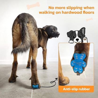 Non-Slip Paw Protector Pads for Senior Dogs, Anti-Slip Rubber Traction Stickers, Protect Dogs&