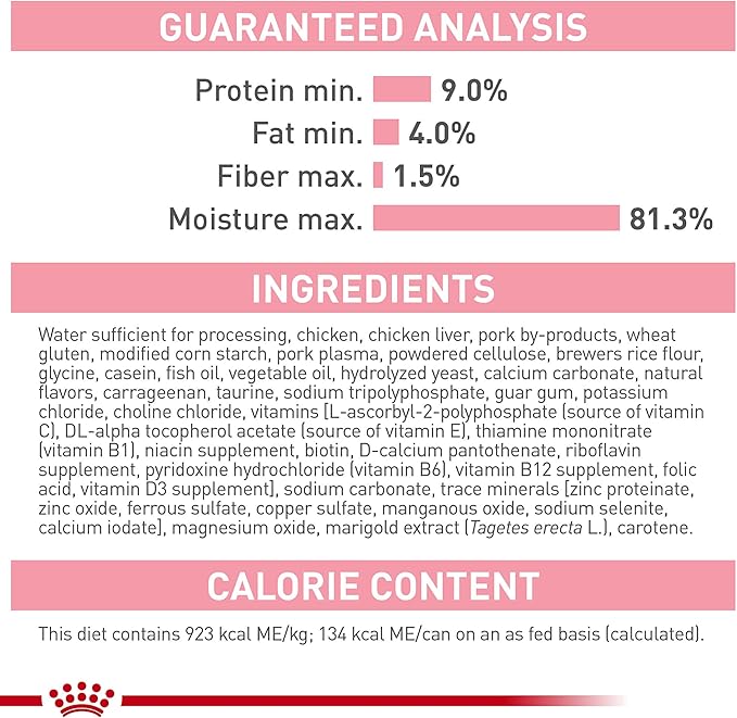 Royal Canin Feline Health Nutrition Mother &amp; Babycat Ultra Soft Mousse in Sauce Wet Canned Cat Food, Supports Healthy Digestion and Brain Development, 3 oz, 6 Pack