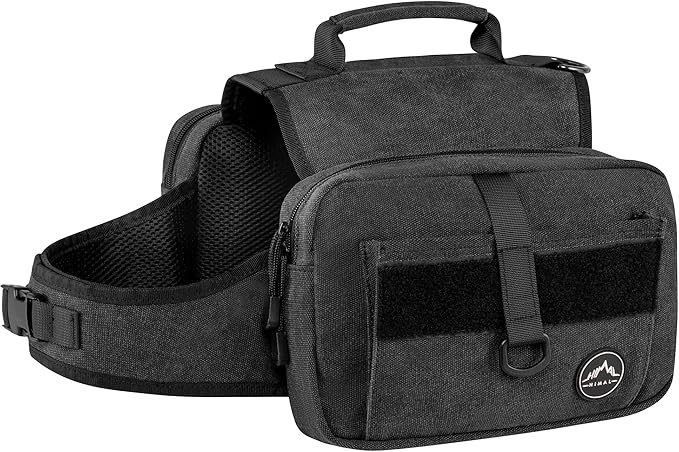 Himal Outdoors Dog Backpack &amp; Saddle Bag, Tactical Hiking Backpack for Large Dogs with Side Pockets &amp; Adjustable Strap