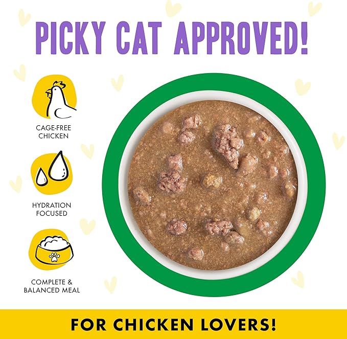 Weruva B.F.F. OMG - Best Feline Friend Oh My Gravy!, Chicken &amp; Lamb Live N&