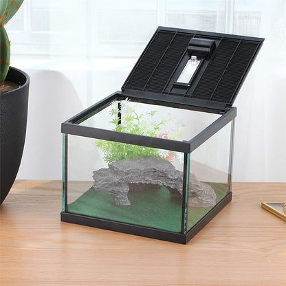 crapelles Glass Lizard Tank, Spider Box Kit, 7.8x7.8x5.9&