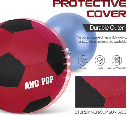 Herding Ball for Horse Ball &amp; Cover 40" Large for Play Herding Ball Horse Toys for Horse (Red &amp; Black)