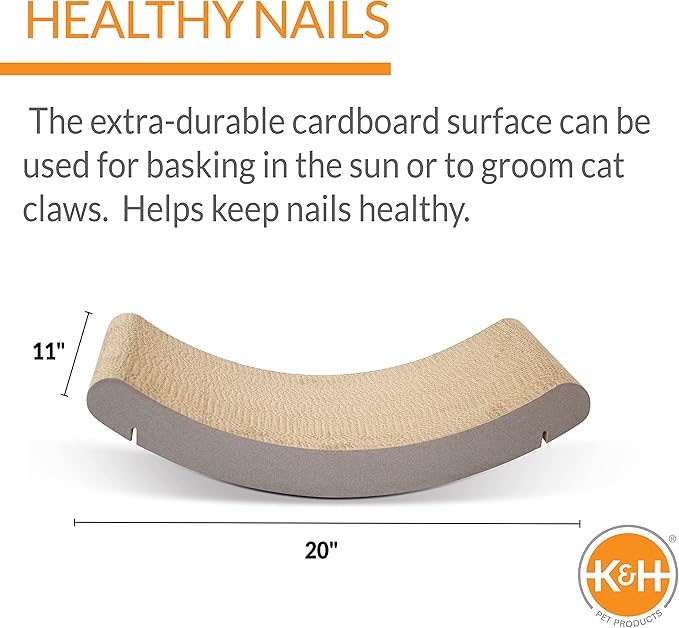 K&amp;H Pet Products EZ Mount Window Cat Scratcher Kitty Sill Cradle REFILL ONLY (frame not included) Cardboard 11 X 20 X 2 Inches