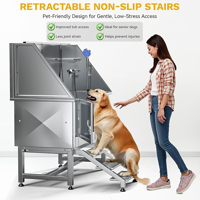 DWVO Professional Pet Dog Bathing Station for Grooming, 50&