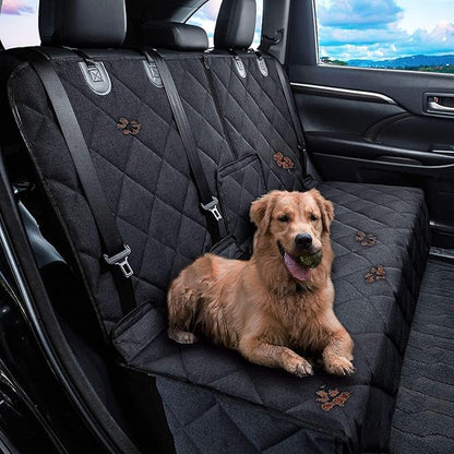 Bench Dog Car Seat Cover for Back Seat Waterproof Seat Covers Durable Scratch Proof Nonslip, Protector for Pet Fur &amp; Mud Washable Backseat Cover for Cars Armrest Compatible