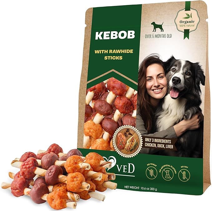 Dog Treats Rawhide Sticks Wrapped with Chicken 11 oz - Pet Natural Chew Treats - Grain Free Meat &amp; Human Grade Dried Snacks - Best for Small &amp; Large Dogs