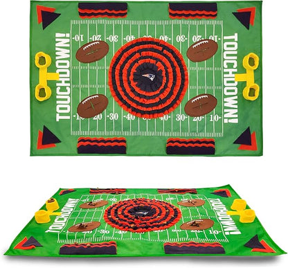 NFL New England Patriots Dog Snuffle Mat – Interactive Pet Slow Feeder, Football Field Design Food Puzzle Toy for Dogs &amp; Cats, Foraging Activity Mat for Smarter Feeding