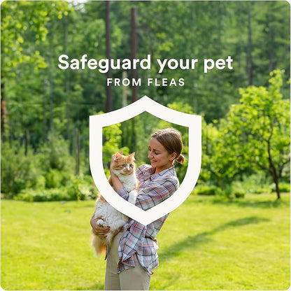 Plus Flea Prevention For Cats, Cat and Kitten Treatment &amp; Control, Small and Large, Fast Acting Waterproof Topical Drops, 4 Month Supply