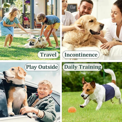 Reusable Dog Diapers Male, Premium Washable Belly Bands for Male Dogs, Pack of 5, High Absorbing Extra Small Male Dog Wraps for Doggie &amp; Puppy in Incontinence or Excitable Urination and Training(XS)