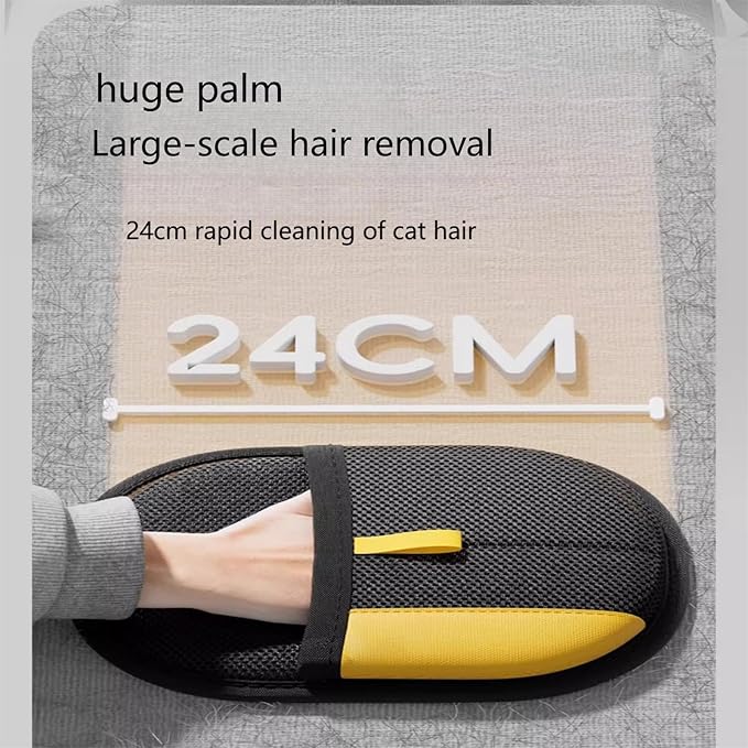 Fursweep Gloves Pet Hair Remover, Kivori Pet Grooming Glove, Pet Hair Remover Electrostatic Gloves, Furmingle Double Sided Cat Grooming Glove, Reusable Cat &amp; Dog Hair Remover, for Couch, Carpet