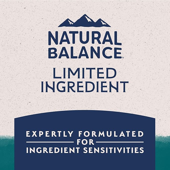 Natural Balance Limited Ingredient Adult Dry Dog Food with Healthy Grains, Chicken &amp; Brown Rice Recipe, 4 Pound (Pack of 1)