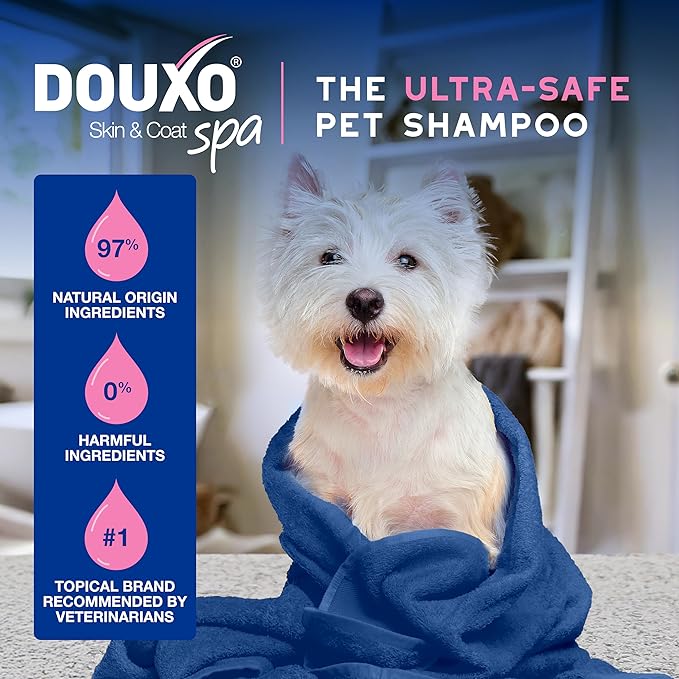 DOUXO® Skin &amp; Coat SPA - Ultra-Safe Dog Shampoo for Itchy Skin, 16 fl oz, Skin-Friendly Formula Cleans and Soothes, Leaves The Coat Soft and Radiant