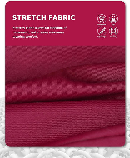 Harrison Howard Horse Fly Mask with Forelock Opening Stretch Breathable and Comfortable for Horses UV -Protection Burgundy L