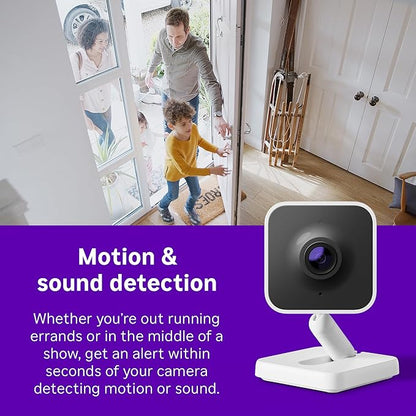 Roku Indoor Camera - Home Security - 2-Pack - Wired Security Camera &amp; Pet Monitor with 1080p HD Color Night Vision, Works with Alexa &amp; Google, Motion &amp; Sound Detection, WDR &amp; WiFi 6
