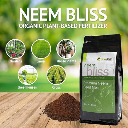 Coco Coir Brick (10lbs), Organic Perlite, Worm Castings, Neem Seed Meal, Kelp Meal Fertilizer, &amp; Organic Biochar for Plants - Potting Soil &amp; Garden Fertilizer Mix - 100% Natural Gardening Bundle