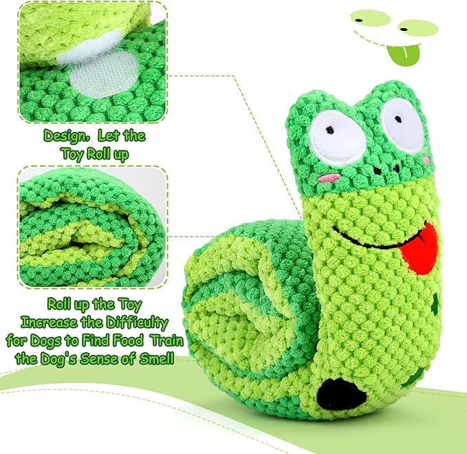 Squeak Dog Toys for Stress Release &amp; Boredom Relief, Dog Puzzle IQ Training, Snuffle Foraging Instinct Training - Suitable for Small, Medium &amp; Large Dogs