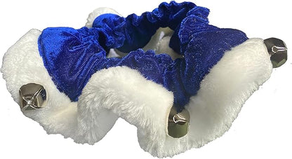 Huxley &amp; Kent Ruff Pet Scrunchy | Hanukkah (Medium) | Festive Christmas/Holiday Neckwear for Dogs/Cats | Fun Stretchable Costume Accessory | Soft Collar with Bells