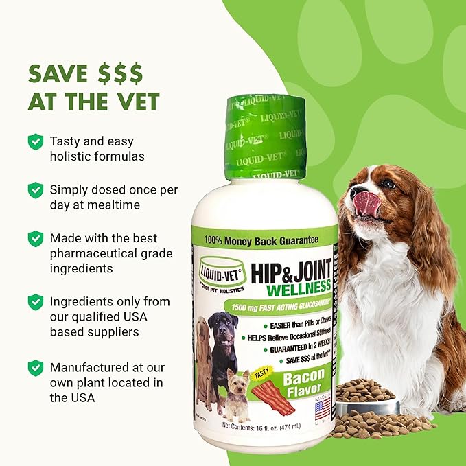 K9 Hip &amp; Joint Formula, Bacon Flavor, 16oz