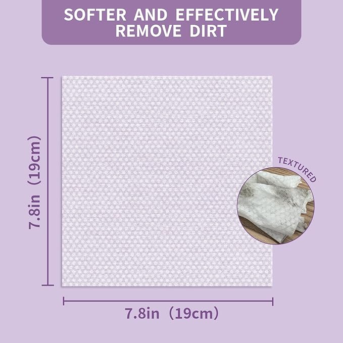 400 PCS Dog Wipes for Paws and Butt Hypoallergenic Pets Cleansing &amp; Deodorizing Anal Gland Hygienic Puppy Wipes for Dogs Face and Body Wipes Cleaning Fur Doggie Wipes Doggy Wipes (Lavender)