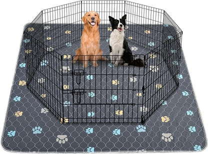 Aitmexcn Washable Puppy Dog Pee Pad, 100% Waterproof Whelping Training Mat for Puppy/Senior Dog, Fast Drying Reusable Puppy Pads for Indoor, Outdoor and Car Travel- 72&