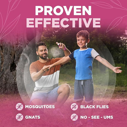 Shine Like Sable Deet-Free Insect &amp; Mosquito Repellent 2 Pack 8oz – Kid &amp; Pet-Safe, Pleasant Insect Repellent w/Lemongrass Oil - Insect Repellent Against Mosquitoes, Gnats, Black Flies, &amp; No-See-ums